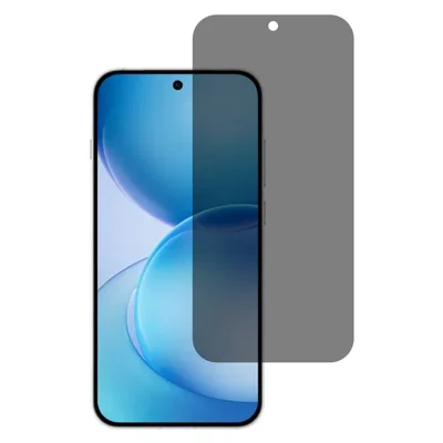 Til Oppo Reno16 5G (Global) / Reno16 Pro 5G (Global) 2,5D buet kant Anti-spion hel skærm beskytter fuld limning høj aluminium-silicium glasfilm - Sort