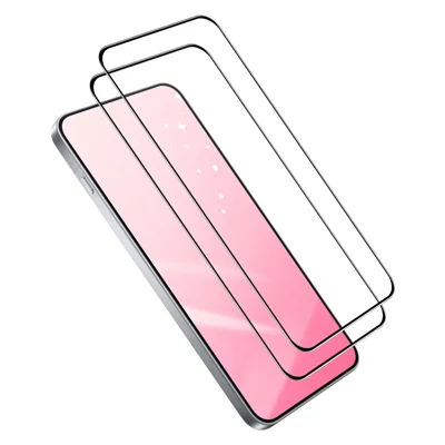 HAT PRINCE voor Oppo Reno16 Pro 5G (Global) / Oppo Reno16 5G (Global) ENKAY 2 stuks Screenprotector 9H, met zijde-afdruk, 0,26 mm, volledige lijm, volledige dekking, gehard glas - Transparant