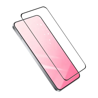 HAT PRINCE для Oppo Reno16 5G (Global) / Oppo Reno16 Pro 5G (Global) ENKAY Защитная пленка 9H с шелкографией 0,26 мм с полным наклеиванием из закаленного стекла полного охвата — прозрачная