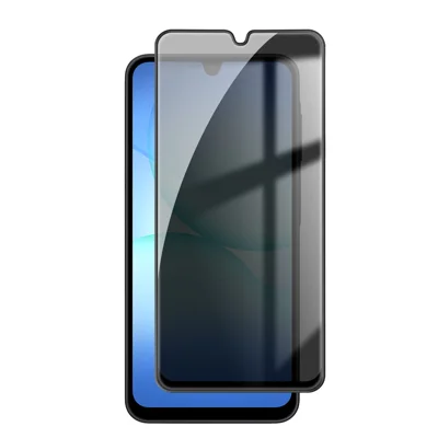 Für Samsung Galaxy A18 5G / Galaxy A18 4G Anti-Spionage-Privatsphäre-Vollschutzschirm, schwarzer Rand, Hartglasfolie aus hochwertigem Aluminium-Silizium-Glas – Schwarz