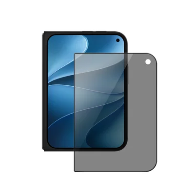 DUX DUCIS för iPhone Fold Glasfilm Anti Spy Helskärmsbeskydd 2.5D Platt skärm Full limning Hög aluminium-silicium Glasfilm - Svart