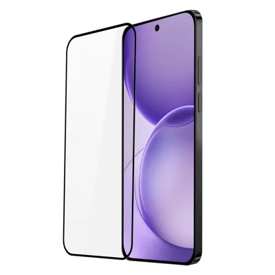 DUX DUCIS til Oppo Reno16 FS 5G / Oppo Reno16 F 5G Fuldskærmsskytte 2.5D Flad skærm Medium Alumina Glas HD Klar Film, Fuld Lim - Sort