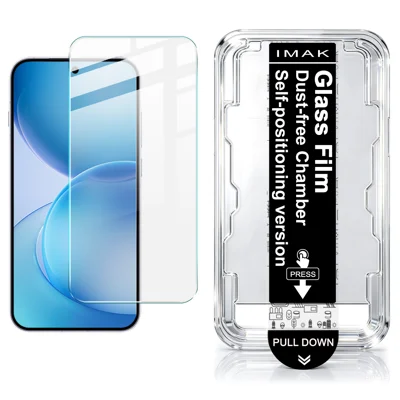 IMAK pour Oppo Reno16 Pro 5G (Global) / Oppo Reno16 5G (Global) Série H Verre Trempé Protecteur d'Écran avec Outil d'Installation sans Poussière - Transparent (NON Couverture Complète) (Déverrouillage par Empreinte Digitale) - Transparent