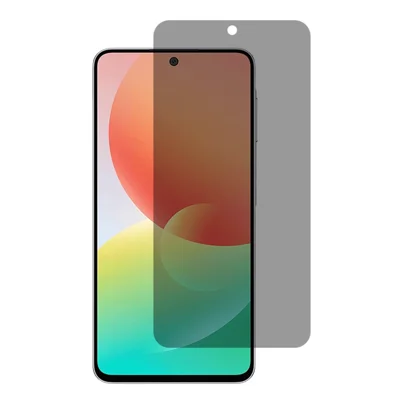 For Samsung Galaxy M47 5G 2.5D Arc Edge Anti Spy Full Screen Protector Full Glue High Aluminium-silicon Glass Film - Black