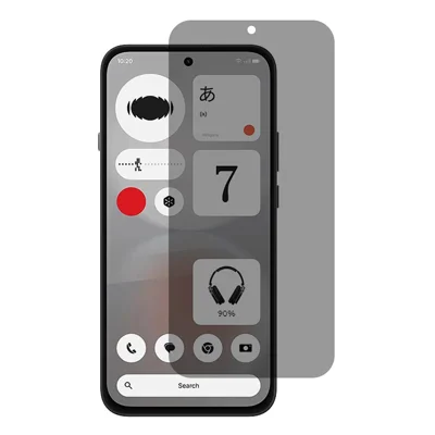 För Nothing Phone (4b) 2,5D bågkant Anti Spy fullskärmsprotektor Full Glue hög aluminium-silicium glasfilm - Svart