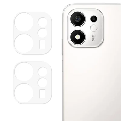 2 st för Honor 600 Smart 5G Fullständig Täckning Kamerahöjdschutz 3D Bågkant Skållfast Glaslinsfilm - Transparent