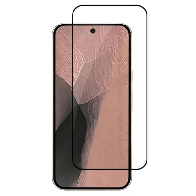For Google Pixel 11 Pro XL / 10 Pro XL / 9 Pro XL Full Screen Protector Full Glue Arc Edge HD High Aluminium-silicon Glass Film with Black Silk Print Edge (Fingerprint Unlock)