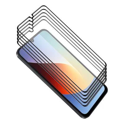  HAT PRINCE for Xiaomi Redmi A7 4G ENKAY  5Pcs Screen Protector 0.26mm Silk Printing High Aluminium-Silicon Glass Film - Transparent