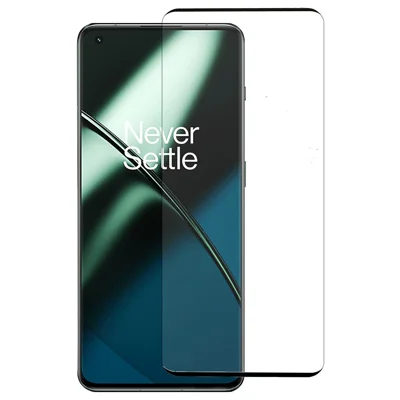 Til OnePlus 11 5G / 9 Pro / 10 Pro / Oppo Find X3 Pro / Find X5 Pro HD Clear Medium Aluminum Glass Skærmværn Side Glue Hærdet Glasfilm