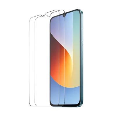  HAT PRINCE for Xiaomi Redmi A7 4G ENKAY  2Pcs Screen Protector 9H Clear Full Glue High Aluminum-Silicon Glass Film (NOT Complete Covering) - Transparent