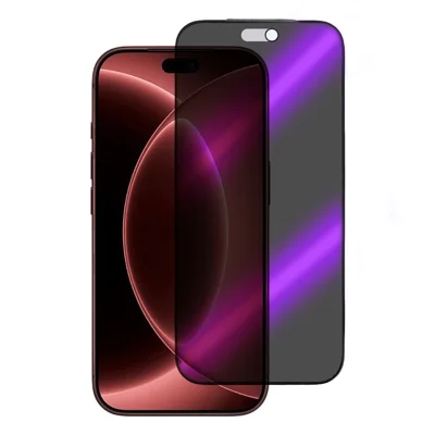 Anti Paarse Licht Screen Protector voor iPhone 18 Pro Max, Gehard Glas met Zijde-afdruk, Mat Anti-vingerafdruk Film