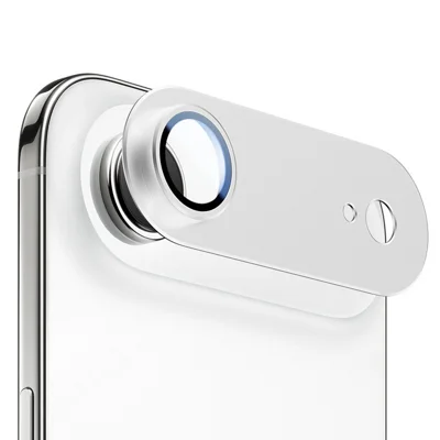 Cameraobjectiefbeschermer voor iPhone Air Aluminiumlegering+Gehard Glas Eendelige Design AR+AF Antireflecterende Objectief Folie - Zilver