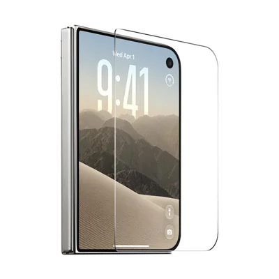 HAT PRINCE for iPhone Duo ENKAY  Screen Protector Thick Adhesive 9H Arc Edges High Aluminium-Silicon Glass Film - Transparent