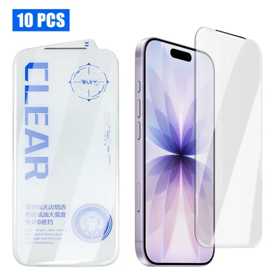  Dla iPhone 18 10 szt. Pełna Ochrona Ekranu 3D Zaokrąglone Krawędzie HD Matowa Folie - Przezroczysta