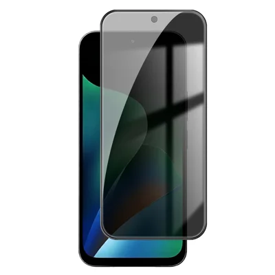 För Xiaomi Redmi 17 5G Anti-spion Sekretess Helskärmsbeskydd Svart Kant Hög Aluminium-silicium Glasfilm - Svart