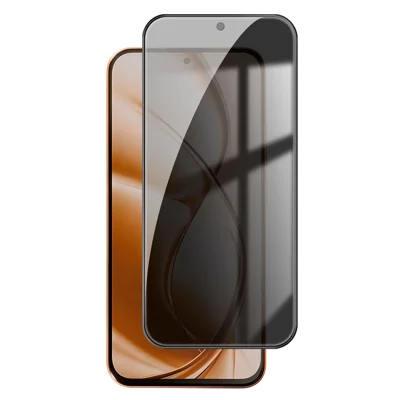 For Xiaomi Poco M8 Power 5G Anti-spion Privatlivsbeskyttelse Helt Dækkende Skærm Beskytter Sort Kant Høj Aluminium-silicium Glas Film - Sort