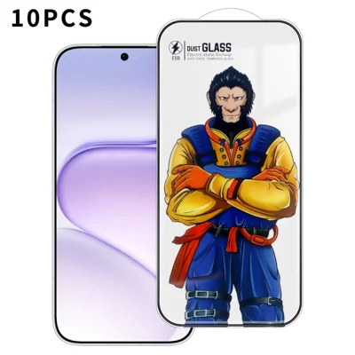  For Honor 600 Pro 5G 10Pcs Full Screen Protector 3D Arc 120C Anti-Static Silk Printing High Aluminium-silicon Glass Film - Transparent