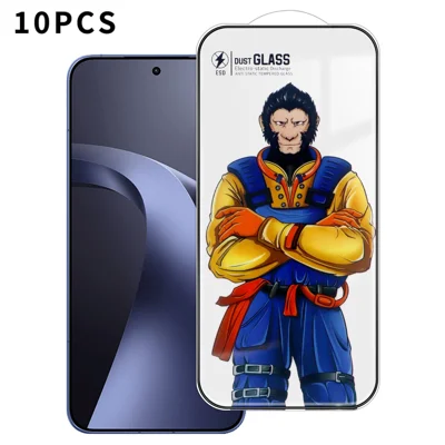 For Xiaomi 17T 10Pcs Full Screen Protector 3D Arc 120C Anti-Static Silk Printing High Aluminium-silicon Glass Film - Transparent