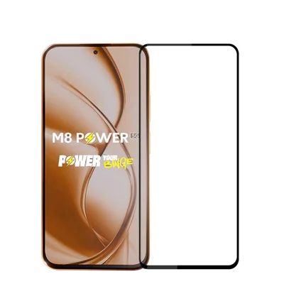  PINWUYO for Xiaomi Poco M8 Power 5G Tempered Glass Film  JK Series-2 9H Full Glue Full Screen Protector - Black