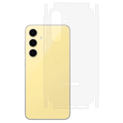 For Samsung Galaxy S26 Back Protector Covered Side Edge Anti-scratch PET Phone Back Cover Film - Transparent