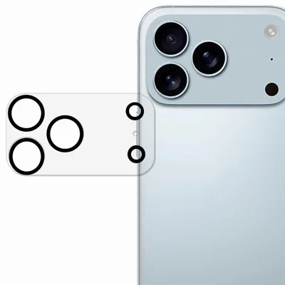  For iPhone 18 Pro Camera Lens Protector Cell Phone Silk Printing Tempered Glass Clear Lens Film - Transparent