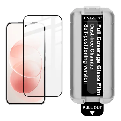 IMAK para Xiaomi Redmi Note 17 Pro 5G Proteção de Vidro Temperado Película de Cola Total com Ferramenta de Instalação Sem Poeira (Desbloqueio por Impressão Digital) - Transparente