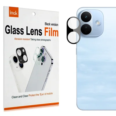  IMAK for Xiaomi Redmi Note 17 Pro 5G Camera Lens Protector Tempered Glass HD Clear Full Cover Lens Film - Black