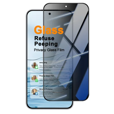 IMAK til Xiaomi Redmi Note 17 Pro 5G Privatlivsskærm Beskytter mod Udsigt Fuldt Dækkende Hårdet Glasfilm (Fingeraftrykslås) - Sort