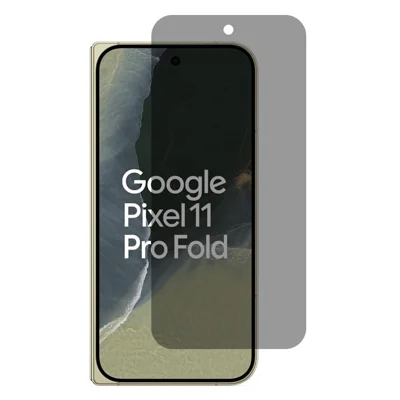 For Google Pixel 11 Pro Fold 2.5D Arc Edge Anti Spy Full Screen Protector Full Glue High Aluminium-silicon Glass Film - Black