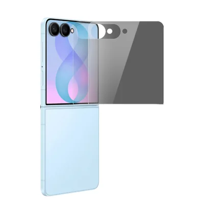  HAT PRINCE for Samsung Galaxy Z Flip8 2Pcs Anti-Spy Film ENKAY Hat-Prince Anti-Glare Full Glue Full Screen Protector Tempered Glass - Black