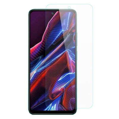 Ultrascharfe Displayschutzfolie für Xiaomi Redmi Note 12 5G (China) / (Indien) / (Global) / Poco X5 5G, 0,3 mm, abgerundete Kanten, bruchsicher, HD, aus gehärtetem Glas