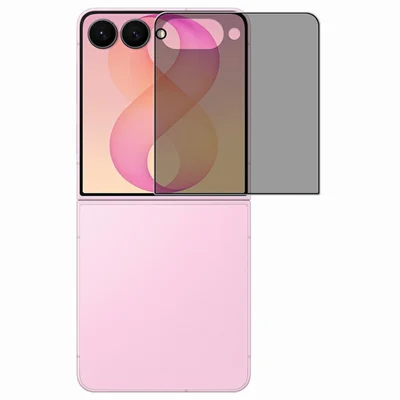 RURIHAI for Samsung Galaxy Z Flip8 Anti-Spy Full Screen Protector High Aluminum-Silicon Glass Film