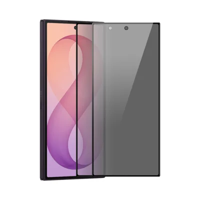  HAT PRINCE for Samsung Galaxy Z Fold8 Ultra 2Pcs Privacy Screen Protector ENKAY Hat-Prince Full Glue Full Coverage 28-degree Anti-Spy Tempered Glass - Black