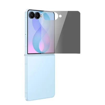  HAT PRINCE for Samsung Galaxy Z Flip8 Anti-Spy Film ENKAY Hat-Prince Anti-Glare Full Glue Full Screen Protector Tempered Glass - Black