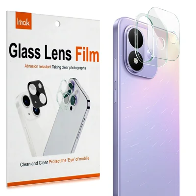 IMAK til Xiaomi Redmi Note 17 (Indien/Kina) 5G / Xiaomi Redmi Note 17 4G, beskyttelse af kameraobjektiv i hakket glas og akryl - transparent