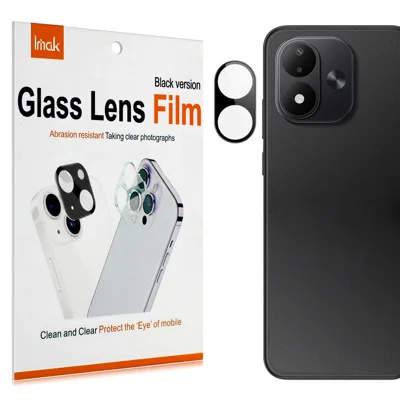 IMAK til Xiaomi Redmi Note 17 (Indien/Kina) 5G / Xiaomi Redmi Note 17 4G Kameraobjektivbeskytter Hårdet Glas HD Klar Fuld Dæknings Objektivfilm - Sort