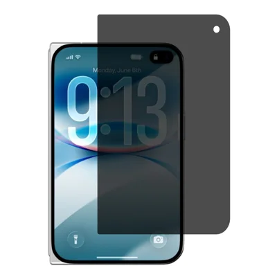 För iPhone Fold Skärmskydd Fullklistrad 180-graders Siktföremål Härdat Glasfilm (Ytterskärm)
