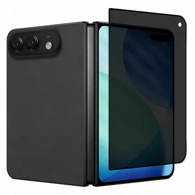 NORTHJO per iPhone Fold A++ Protettore Schermo Privacy Incollaggio Totale Stampa Seta Antispia Vetro Temperato - Nero
