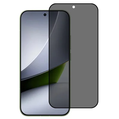 For Xiaomi Redmi K100 Pro 5G (China) / Poco F9 Pro 5G Anti-Spy Full Screen Protector Silk Printing Full Glue Privacy High Aluminium-silicon Glass Film (Fingerprint Unlock) - Black