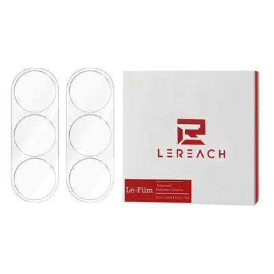LEREACH 2 szt. Ochronna folia szklana na obiektyw aparatu dla Samsung Galaxy S26 FE 0,3 mm, ultra cienka, pełna ochrona, przezroczysta folia z hartowanego szkła