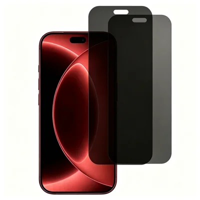 Для iPhone 18 Pro 2 шт. антишпионское закаленное стекло 180° защита конфиденциальности, полное покрытие, защитная пленка для экрана - черный
