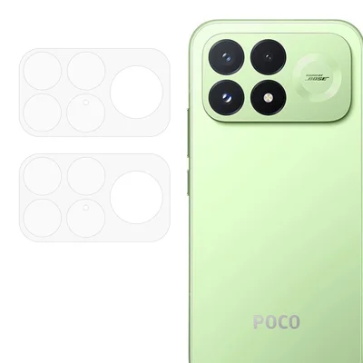 2PCS Para Xiaomi Poco F9 Ultra 5G / Redmi K100 Pro 5G Protector de Lente da Câmera Filme de Lente de Vidro Temperado 2.5D - Transparente