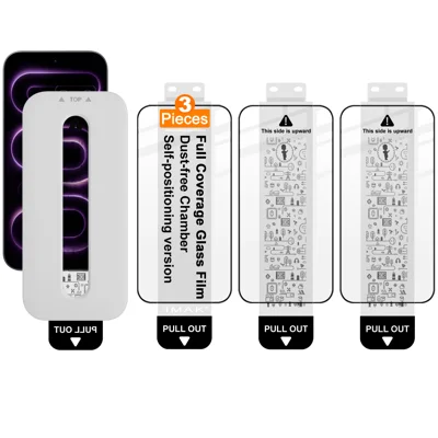 IMAK para Xiaomi Poco F9 Ultra 5G 3 Peças Proteção de Vidro Temperado Película de Colagem Total com Ferramenta de Instalação Sem Poeira (Desbloqueio por Impressão Digital) - Transparente