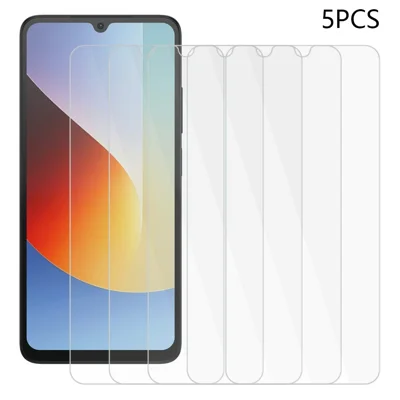 5Pcs Screen Protectors for Xiaomi Redmi A7 4G , 2.5D Arc Edge High Definition Tempered Glass Film (NOT Complete Covering)