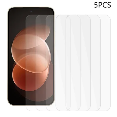 5 stk. skærmværn til Xiaomi Redmi Note 17 Pro 5G / Note 17 Pro Max 5G, 2.5D buekant højtydende temperede glasfilm (IKKE fuld dækning)