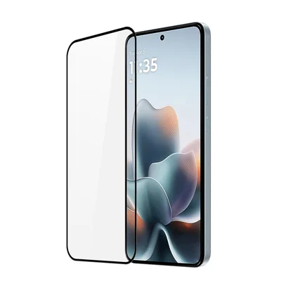 DUX DUCIS für Motorola Edge 70 Max 5G Ganzflächenschutz 2,5D flacher Bildschirm Mittel-Aluminaglas HD-Klarfolie, Vollklebung - Schwarz