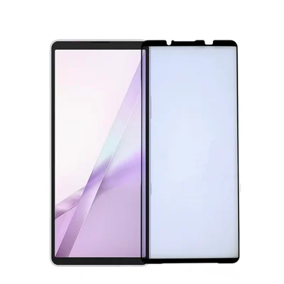PINWUYO til Sony Xperia 10 VIII, Hærdet Glasfilm, Eksplosionsbestandig 9H, 3D Fuld Lim, Fuld Skærmværn - Sort
