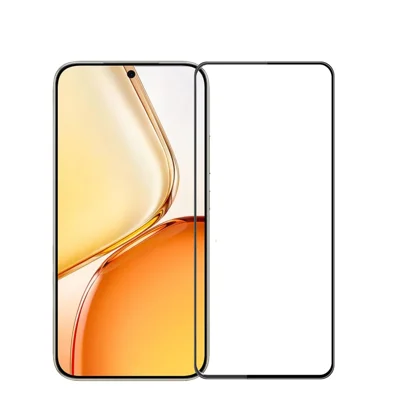 PINWUYO til Honor X80 Pro Max 5G Hårdet Glasfilm Eksplosionsbestandig 9H 3D Fuldklæbende Skærmprotector - Sort