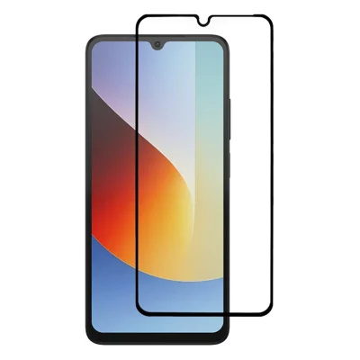 For Xiaomi Redmi A7 4G Full Screen Protector Silk Printing Full Glue HD Clear Screen Film - Black