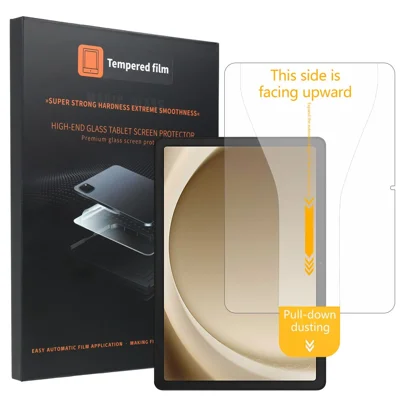 For Samsung Galaxy Tab A11+ / Tab A9+ HD Clear Full Screen Protector Tempered Glass Flim with Dust-free Installation Tool - Transparent